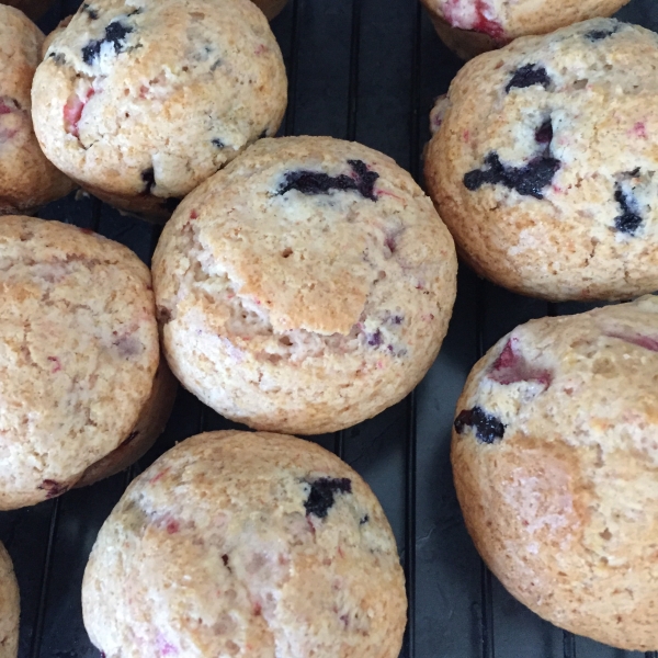 Strawberry-Blueberry Muffins