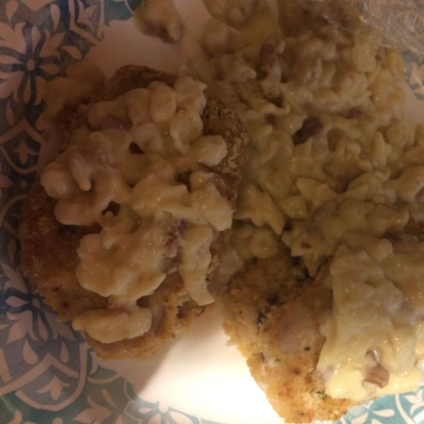 John's Baked Pork Chops Stuffed with Smoked Gouda and Bacon