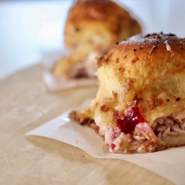 Baked Turkey and Cranberry Sliders