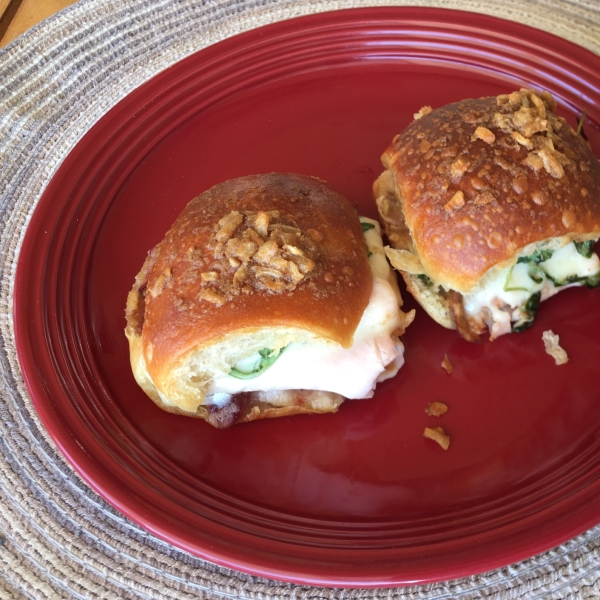 Baked Turkey and Cranberry Sliders