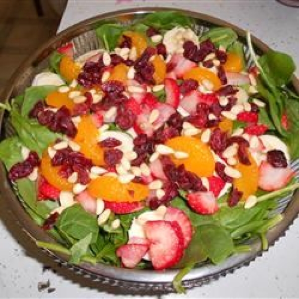 The Perfect Sunday Brunch Spinach Salad