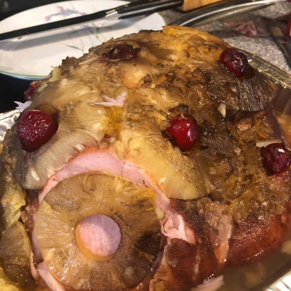 Bourbon-Glazed Ham