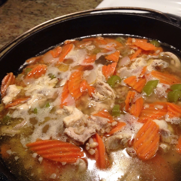 Chicken with Barley Soup