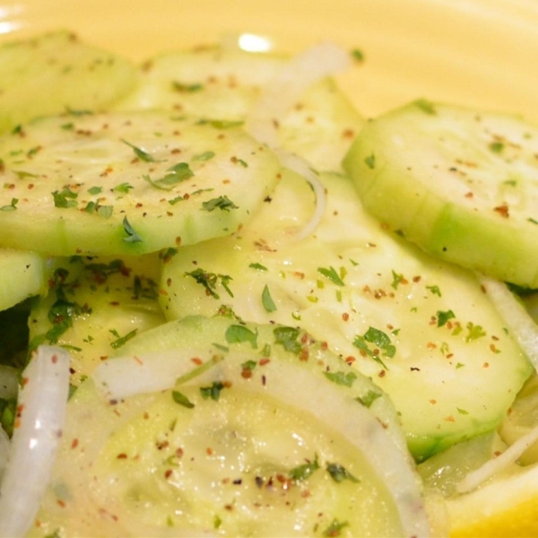 Lemony Cucumbers