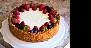 Breakfast Cheesecake with Granola Crust