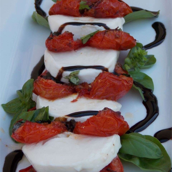 Roasted Tomato Caprese Salad