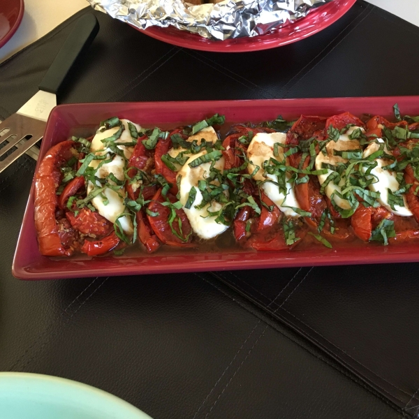 Roasted Tomato Caprese Salad