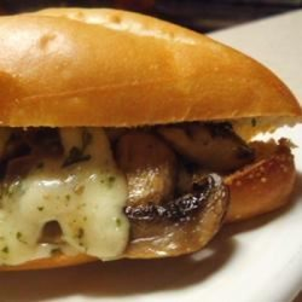 Grilled Mushroom and Swiss