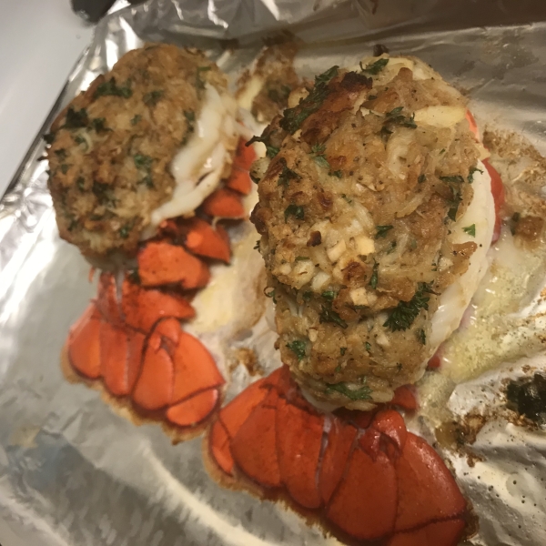 Crab-Stuffed Lobster Tail