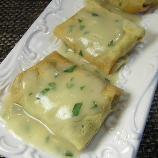 Mushroom and Chicken Crepe Packets