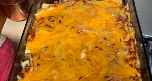 Crab and Mushroom Enchiladas