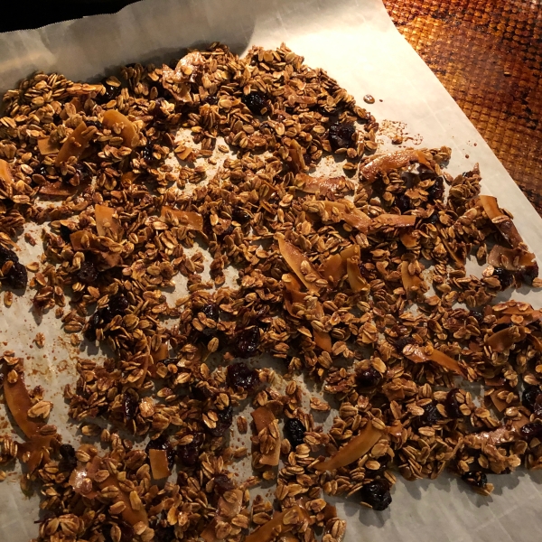 Cinnamon Maple Granola with Coconut