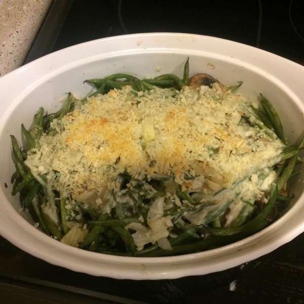 Fresh Green Bean and Mushroom Casserole