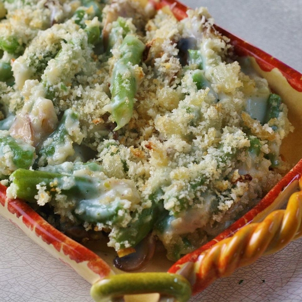 Fresh Green Bean and Mushroom Casserole