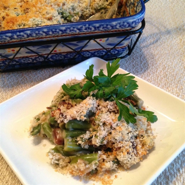 Fresh Green Bean and Mushroom Casserole