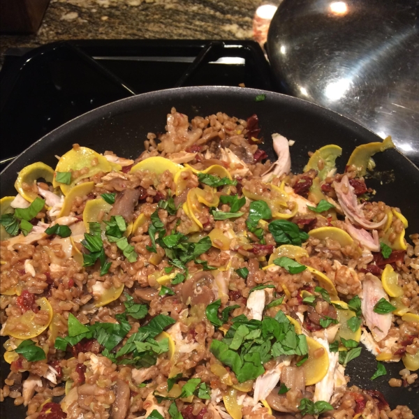 Jenni's Italian Farro Pilaf