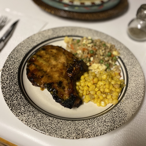 Grilled Mongolian Pork Chops