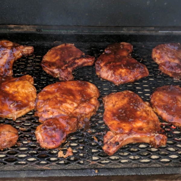 Grilled Mongolian Pork Chops