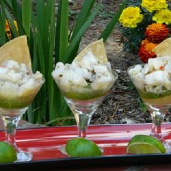 Moroccan Spiced Sea Bass Ceviche