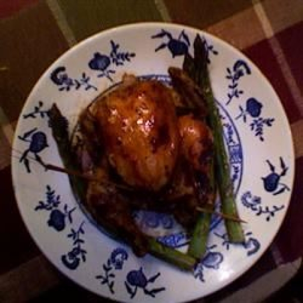 Cornish Hens with Coffee Liqueur Sauce