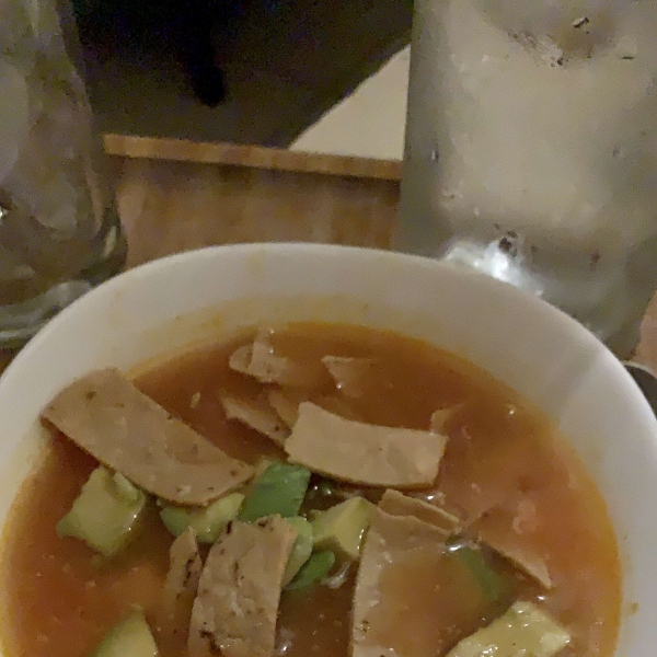 Sopa de Tortilla (Mexican Tortilla Soup)