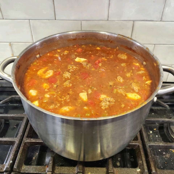 Shrimp and Sausage and Chicken Gumbo