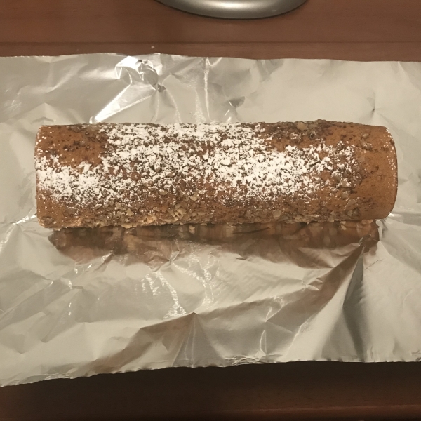 Walnut Pumpkin Roll