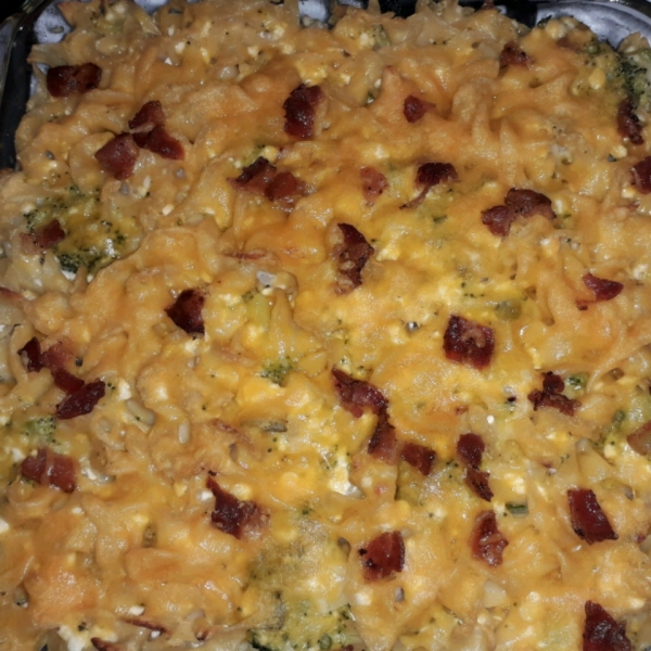 Broccoli Noodles and Cheese Casserole