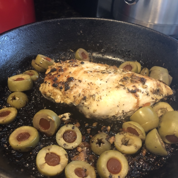 Chicken Breasts with Olives