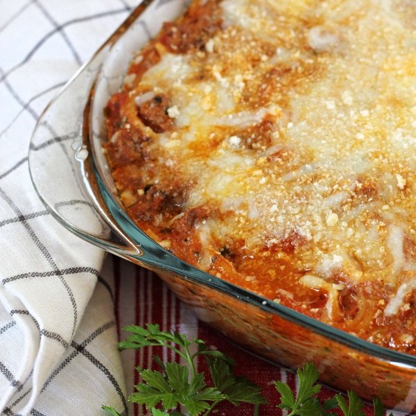 The Best Spaghetti Casserole