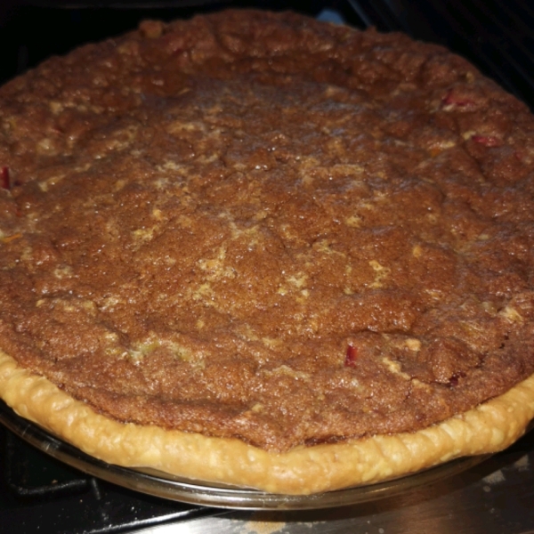 Sour Cream Rhubarb Pie