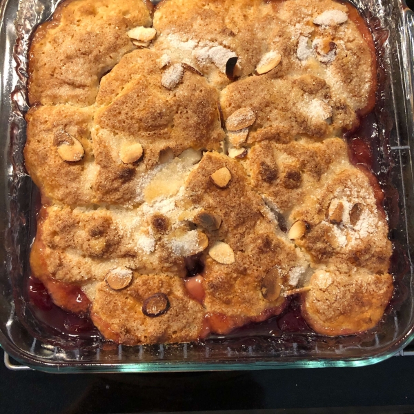 Sweet Dark Cherry Cobbler