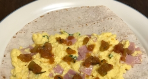 Ham and Cheese Breakfast Tortillas