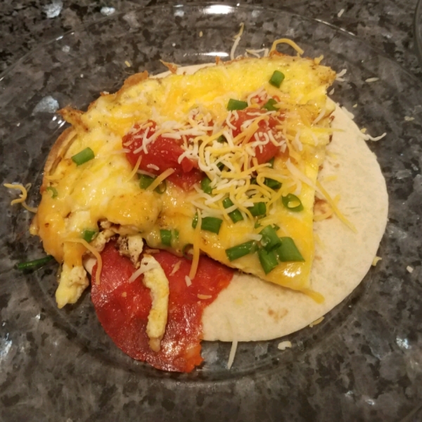 Ham and Cheese Breakfast Tortillas