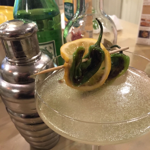 Shishito Pepper Martinis (Peppini)