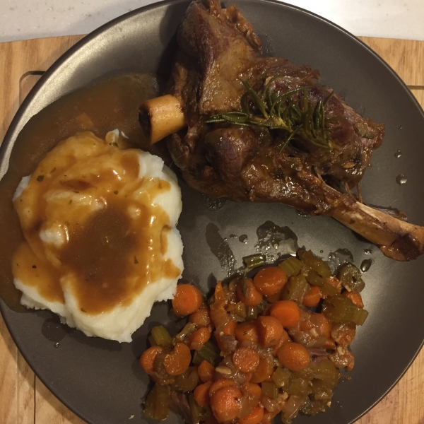 Stout-Braised Lamb Shanks