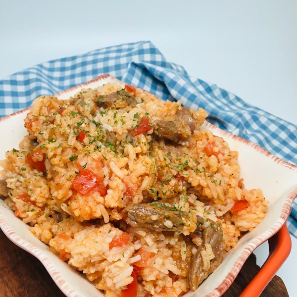 Jollof Rice with Beef