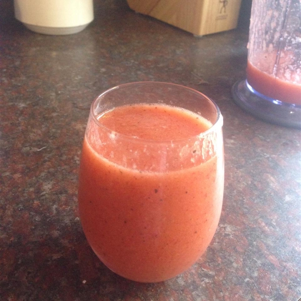 Basil Strawberry Mango Smoothie