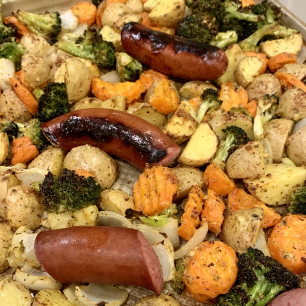 Sausage and Vegetable Sheet Pan Dinner