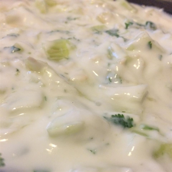 Cucumber-Cilantro Raita (Yogurt)