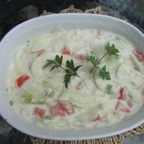 Cucumber-Cilantro Raita (Yogurt)