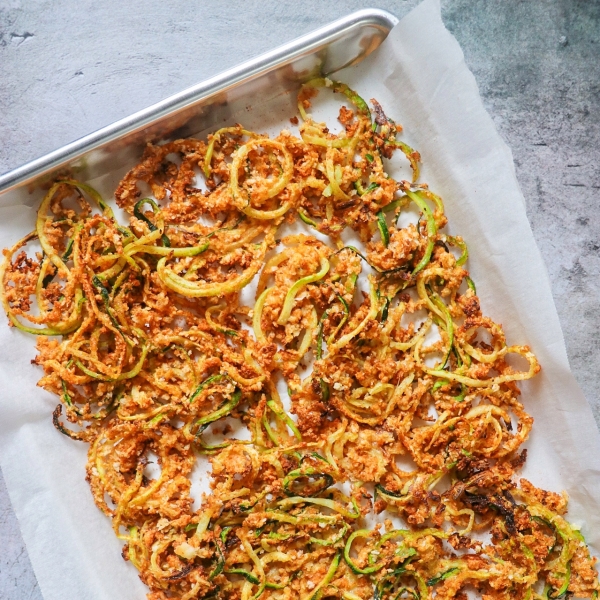 Baked Zucchini Curly Fries