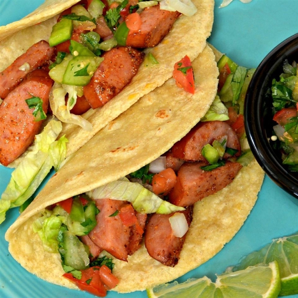 Smoked Sausage Tacos