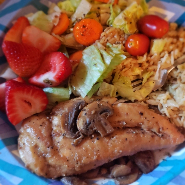 Chicken Breasts with Balsamic Vinegar and Garlic