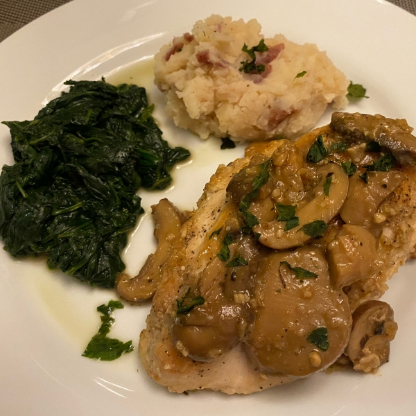 Chicken Breasts with Balsamic Vinegar and Garlic