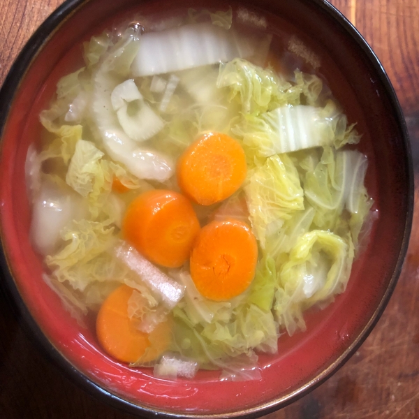 Chinese Cabbage and Ginger Soup