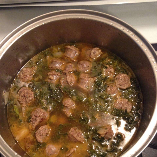 North German Gruenkohl (Kale) and Sausage