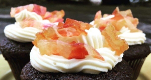 Chocolate-Stout Cupcakes with Maple-Bacon Frosting