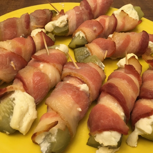 Bacon-Wrapped Pickles