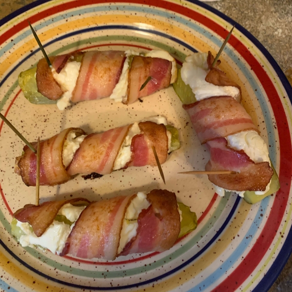 Bacon-Wrapped Pickles